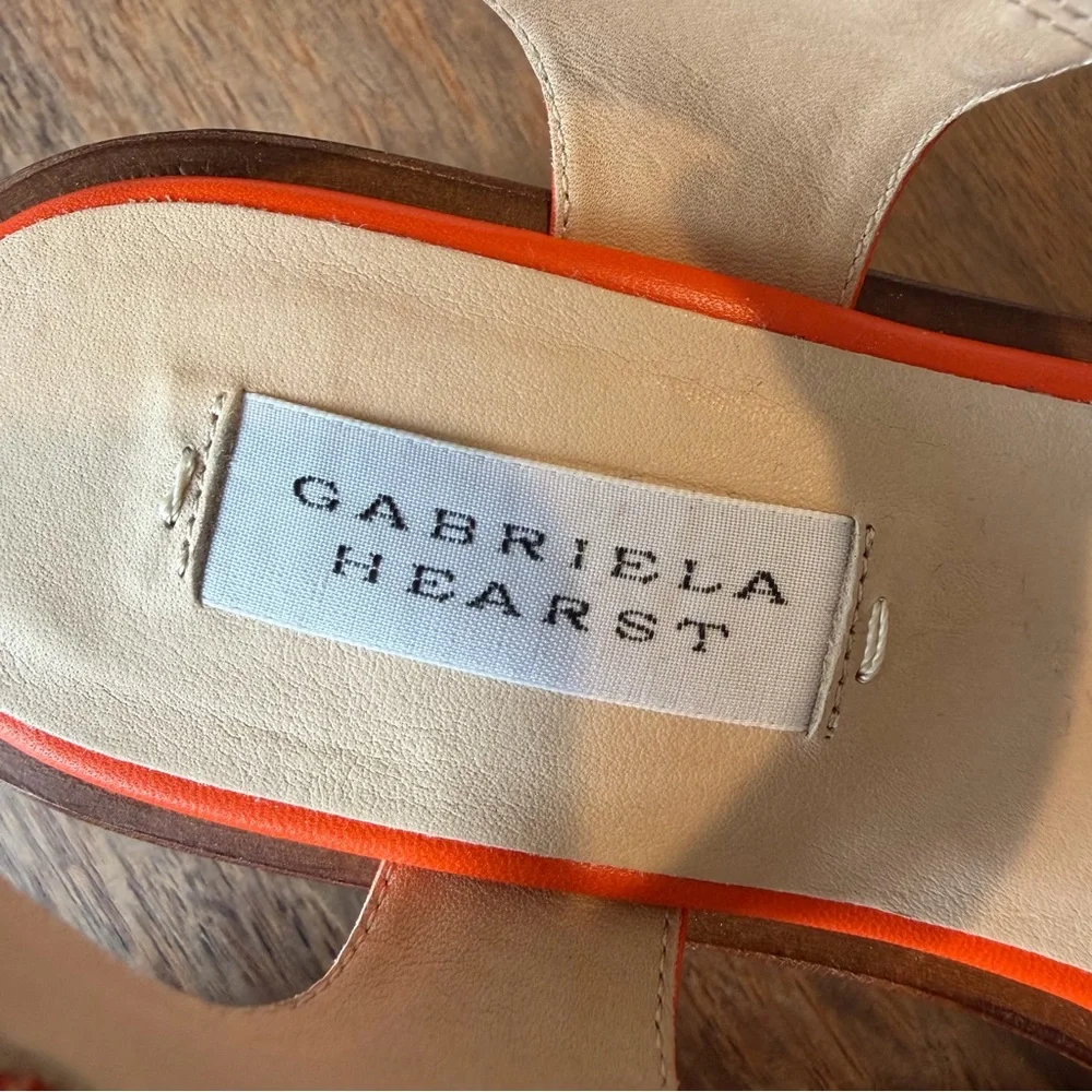 Gabriela Hearst "Mika” Embroidered Leather Platform Sandals (NWT) - Picture 4 of 9